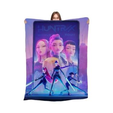 Imagem de Cobertor De Pelúcia Quente E Macio K-KPop Para Sofá, Sala De Estar, Es