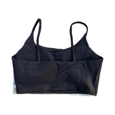 Imagem de Top De Treino Feminino Em Cor Sólida, Sutiã Esportivo Para Academia E 