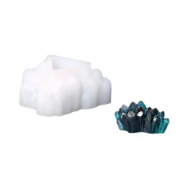 Imagem de Molde de resina epóxi de cristal DIY, molde de silicone de pedra de cl
