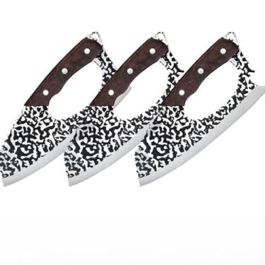 Imagem de Cutelo Profissional para Churrasco em Aço Inox Artesanal com Bainha – Uso Cozinha e Camping(3)