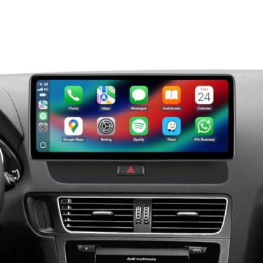 Imagem de Tela CarPlay sem fio de 12,3 polegadas para Audi Q5/SQ5 2009-2017 com sistema multimídia Audi | Android Auto & Mirror Link| 4G RAM + 64G ROM | Android13| Mantém controles MMI | Rádio automotivo com