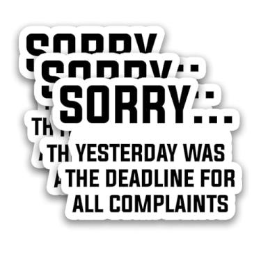 Imagem de Adesivos Emoção 02 (Desculpe... Ontem foi o prazo para todas as reclamações)