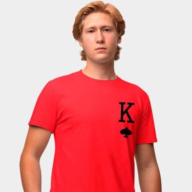 Imagem de Camisa Camiseta Genuine Grit Masculina Estampada Algodão 30.1 Rei, Ver