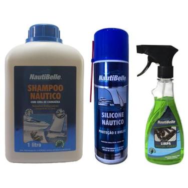 Imagem de Kit Especial Limpeza Jet Ski NautiBelle Silicone Náutico