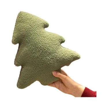 Imagem de Almofada De Natal Em Forma De Árvore De Natal, Macia E Decorativa, Pre