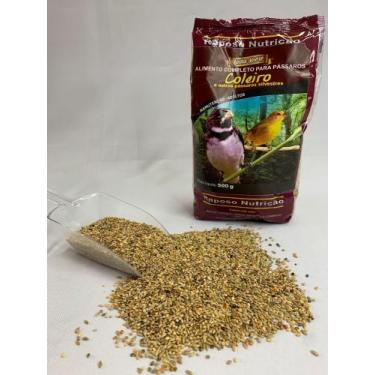 Imagem de Ração Coleirinha e Pássaros Silvestres 500g Raposo Nutrição