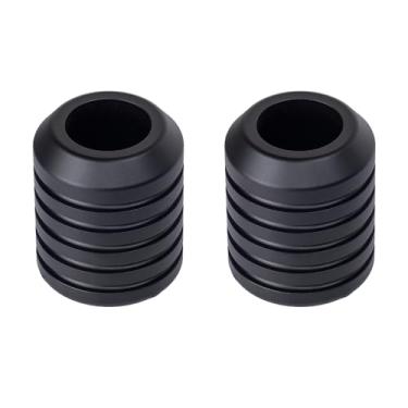 Imagem de Advanblack ProTek Barra de impacto usinada Sliders Decorativos Roda Rotativa Extremidade para Guarda de Motor Dianteiro Protetores de Alforje Traseiro (Preto CNC)