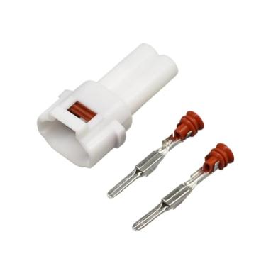 Imagem de SSXLSMYXGS Kit de conector elétrico à prova d'água de 2 pinos, conjunto de conector de fio automotivo selado masculino e feminino, 20 conjuntos compatíveis com MT090(White Male,10Sets)