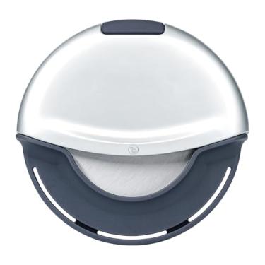 Imagem de KITCHENDAO Roda de corte de pizza resistente premium, lâmina afiada de 10 cm com capa protetora de segurança, cortador de pizza portátil com design magnético destacável, seguro para lava-louças