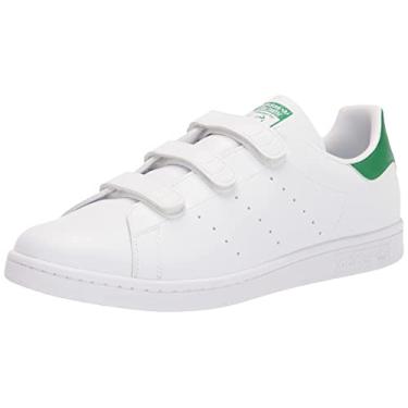 Imagem de adidas Stan Smith Tênis masculino, Core Branco/Branco/Verde, 40