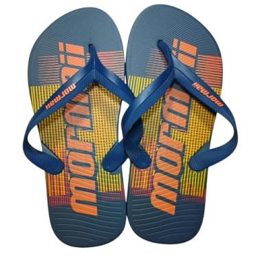 Imagem de Chinelo de Dedo Mormaii Masculino Tropical Estampa Grande Gradiente de Cor Surfwear Praia Verão Solado Largo (Azul, BR, Adulto, Numérico, 37)