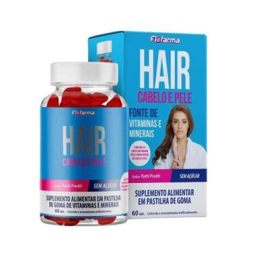 Imagem de Suplemento Flofarma Pectna Cabelo Pele e Unha - sem Açúcar Tutti Frutt