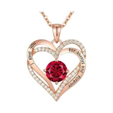 Imagem de Caixa De Presente Luxuosa Com Colar De Rosa Para O Dia Dos Namorados, 