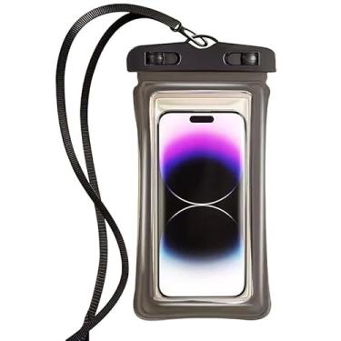Imagem de Capa impermeável para celular – Bolsa seca para celular à prova d'água IPX8 fácil de travar e resistente para praia, protetor para iPhone 17 16 15 14 13 12 11 Pro Max Plus Air, Galaxy S25 S24, 5-10