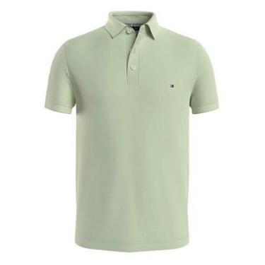 Imagem de Camiseta Gola Polo Tommy Hilfiger Im 1985 Verde Claro Slim-Masculino