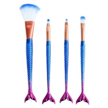 Imagem de Pincéis De Sereia Kit Com 4 Unidades - Azul Escuro