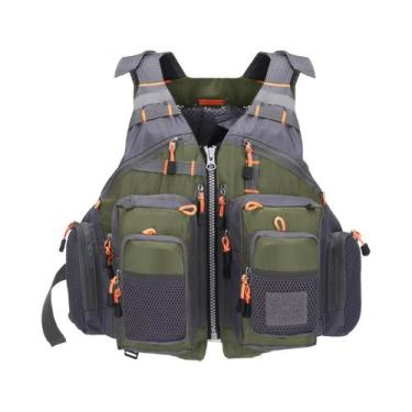 Imagem de Colete Salva-Vidas Acolchoado Respirável Lixada Para Pesca, Natação E 