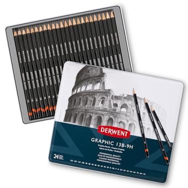 Imagem de Derwent - Estojo de lata com 24 lápis Graduado: 9B - 9H Derwent, 34202