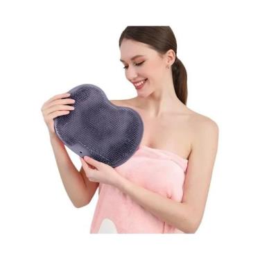 Imagem de Tapete De Banho Antiderrapante De Silicone Com Escova Esfoliante E Ven