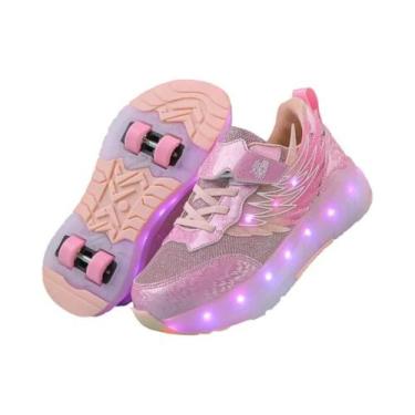 Imagem de Tênis De Skate Com Luzes LED Para Meninos E Meninas, Com Carregamento 