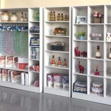 Imagem de Expositor Colméia Cabideiro Nichos 3 Peças Loja Branco