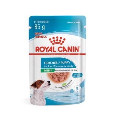 Imagem de Ração Úmida Royal Canin Mini Puppy para Cães Filhotes de Porte Pequeno 85g