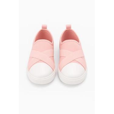 Imagem de Tênis Infantil Casual Faixas - Vida Costeira Caçados, Rosa, 24