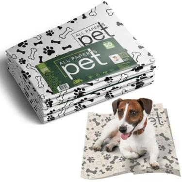 Imagem de Jornal Pet Tapete Higiênico P/ Pet Biodegradável 100 Folhas - ALL PAPE