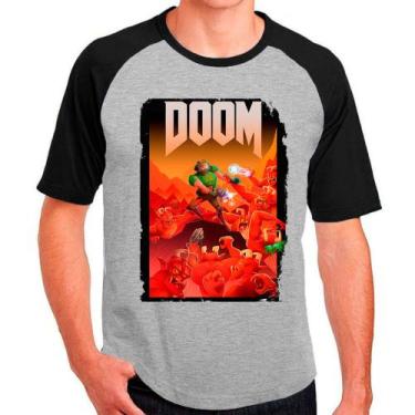Imagem de Camiseta doom jogos games camisa masculina lançamento 01 - DESIGN CAMI