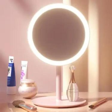 Imagem de Espelho De Mesa para Maquiagem Com Suporte Articulado Redondo - Import