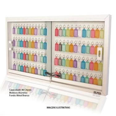 Imagem de Quadro claviculário para 96 chaves - ABC METAL, Sem Chaveiros