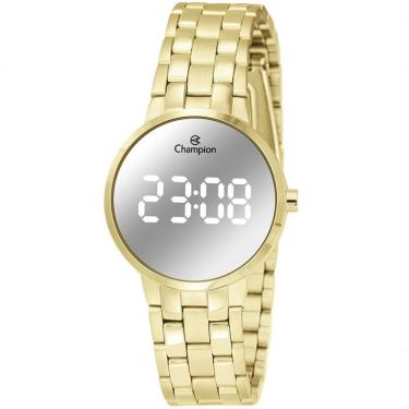 Imagem de Relógio Champion Feminino Digital Dourado Ch48153b