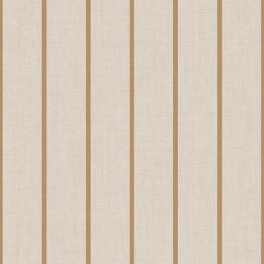 Imagem de Papel De Parede Top Stripes Listras Cor Bege E Dourado