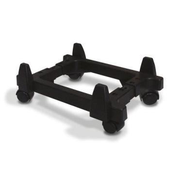 Imagem de Carrinho para gabinete e/ou nobreak force line preto com rodinhas