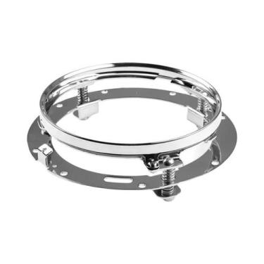 Imagem de Farol LED De 7 Polegadas Para Motocicleta Com DRL E Olhos De Anjo Para