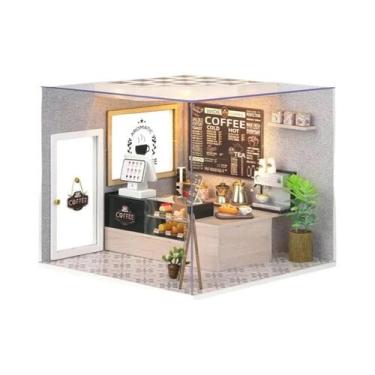 Imagem de Kit De Móveis Para Mini Casa De Bonecas Com Luz LED, DIY, Em Madeira, 