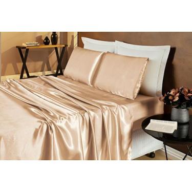 Imagem de Jogo de cama romantic king 4 peças - tecido cetim charmousse - MAYRA E