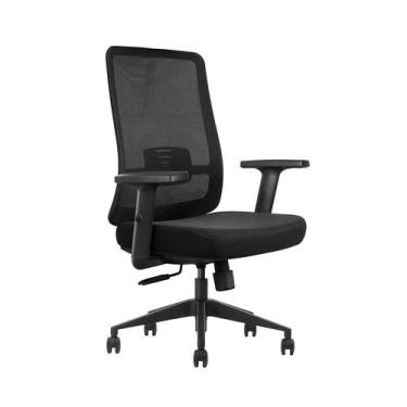 Imagem de Cadeira de Escritório Diretor Giratória NR17 Rochester Preta - LEX
