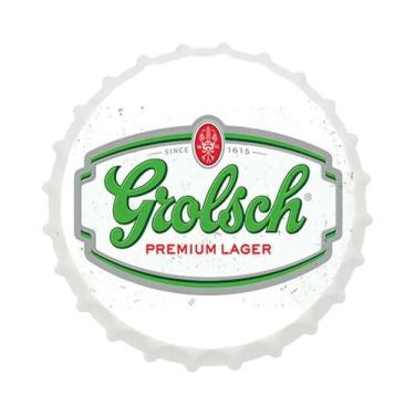 Imagem de Placa Redonda De Metal Vintage Com Tampa De Garrafa De Vinho Ou Cervej