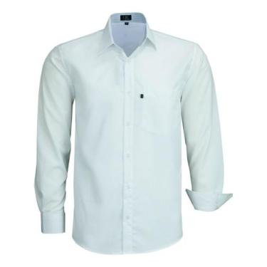 Imagem de Camisa Social Manga Longa Com Bolso Lbl Lisa Poliéster 3039 - LBL/AMIL