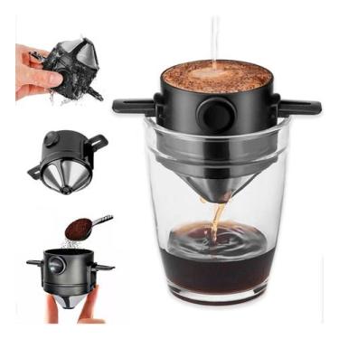 Imagem de Coador de Café Individual Prático com Filtro Permanente - VLPECOM
