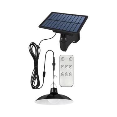 Imagem de Luminária Solar Pendente Externa À Prova d'Água Com Controle Remoto LE