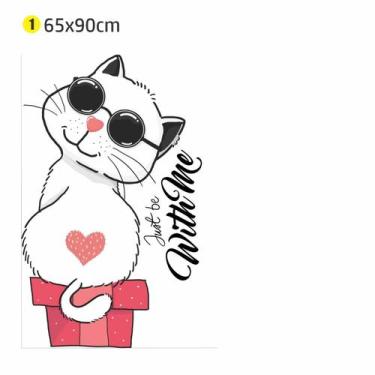 Imagem de Adesivo de Parede Cat Just Be With Me 65x90 quarto sala - escolhidopor
