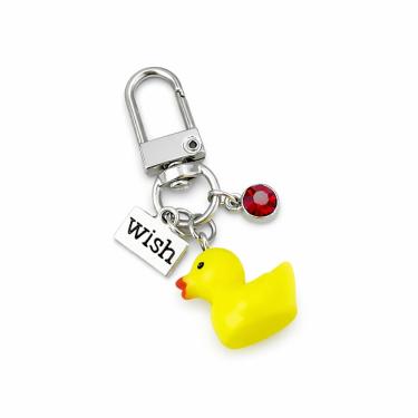 Imagem de Chaveiro de resina Cute Yellow Duck 3D Animal
