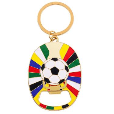 Imagem de Chaveiro: bola de futebol da Copa Europeia de Futebol, liga de zinco