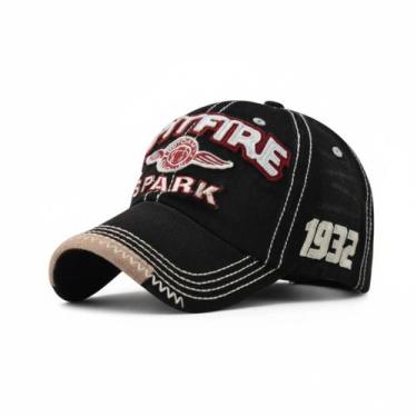 Imagem de Boné Baseball Acid Washed Vintage  Algodão Estonado Estilo Dad Hat  Lu