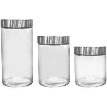 Imagem de Jogo de Potes de Vidro Hermético Full Fit - com Tampa Redondo Dynasty 