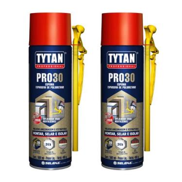 Imagem de Espuma Expansiva Pro30 Aplicador Ergo 500ml 480g 2 unidades - Tytan Se
