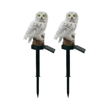 Imagem de Luminária Solar De Coruja À Prova d'Água Para Jardim, Lâmpada LED Para