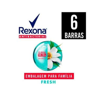 Imagem de Sabonete em Barra Rexona Antibacterial Fresh 6 Unidades 84g Cada, 1, 8